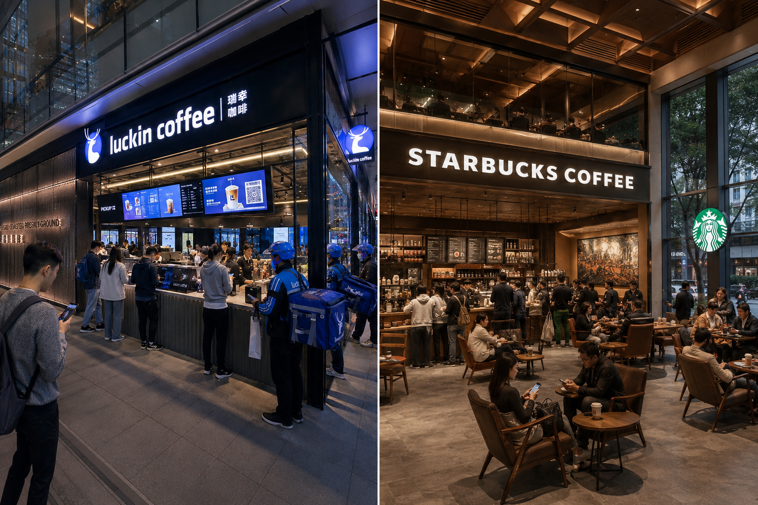 Luckin Coffee vs Starbucks Expansion Model – Two Different Visions of Global Coffee Retail